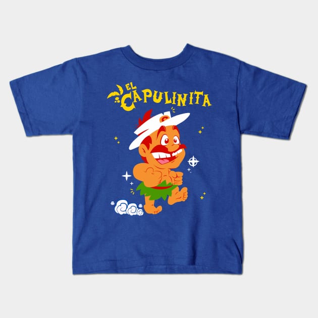 El Capulinita Kids T-Shirt by lolo_aburto